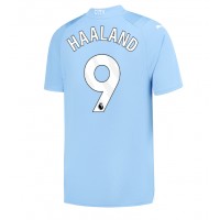 Camisa de time de futebol Manchester City Erling Haaland #9 Replicas 1º Equipamento 2023-24 Manga Curta